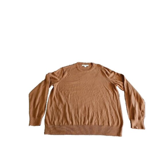 Amazon Essentials Sweater Mens XL Toffee Brown Long Sleeve Cotton Knit Crewneck - Picture 7 of 15